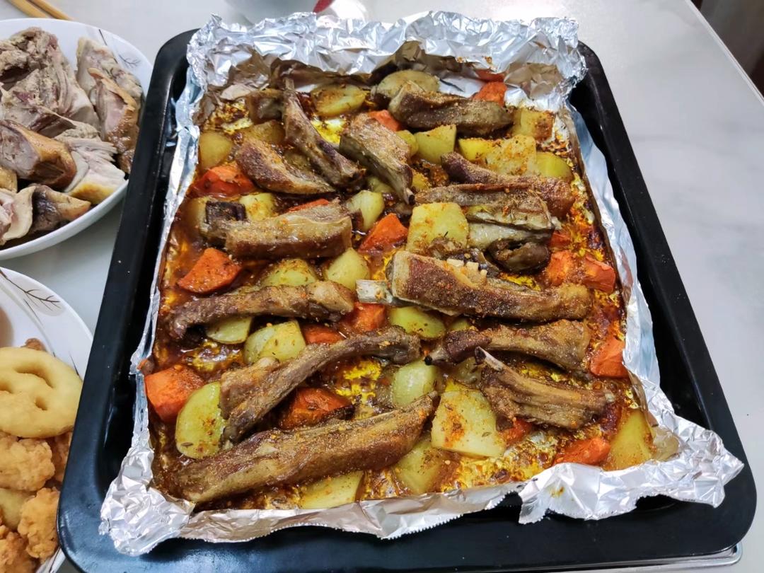 超好吃的烤羊排烤箱版