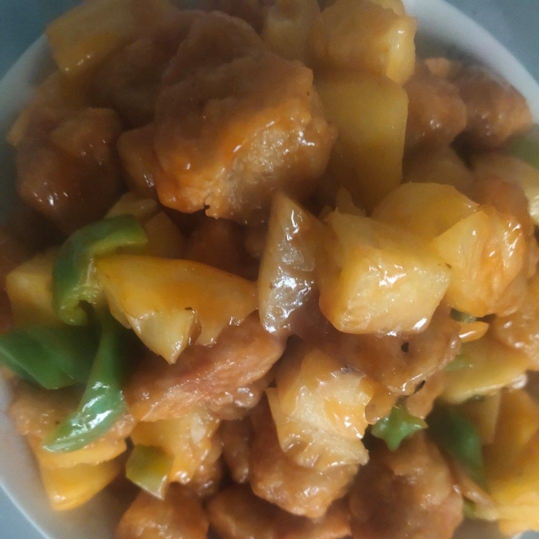 菠萝咕噜肉（鸡胸肉版）