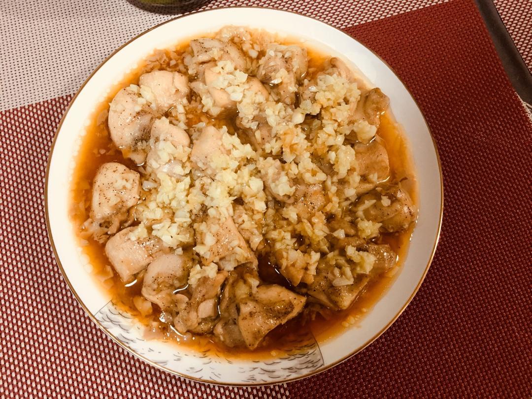 蒜蓉蒸鸡胸（鸡腿）