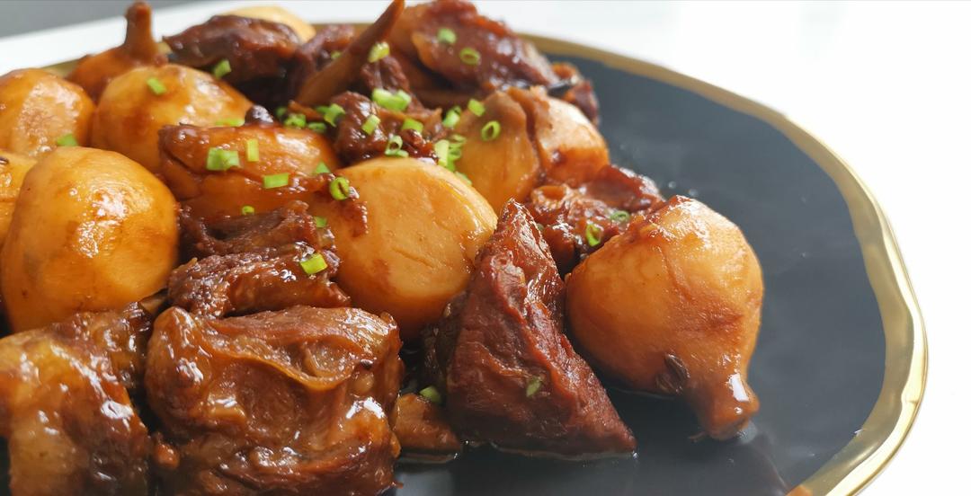 pao的超人麻麻做的茨菇烧肉