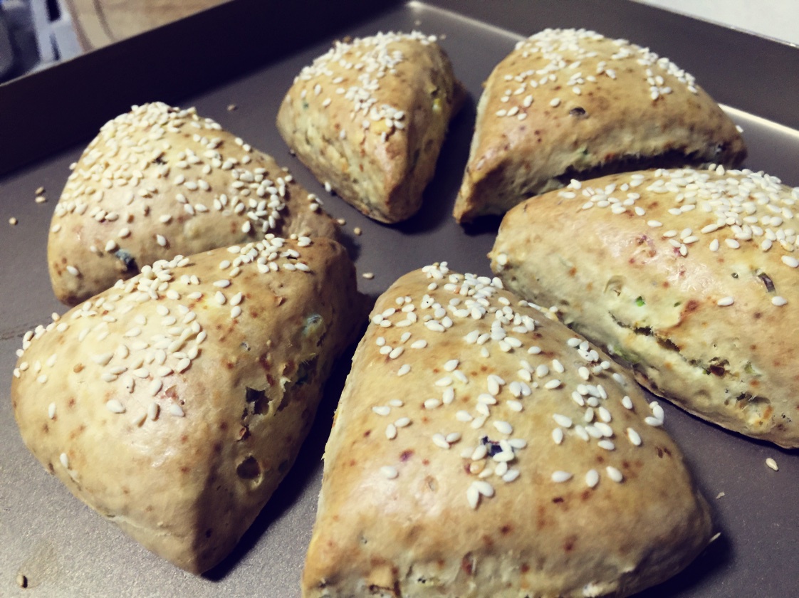 喷香香无糖低脂葱花司康(无泡打粉)