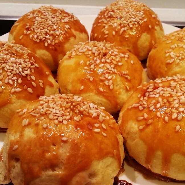 奶黄酥饼
