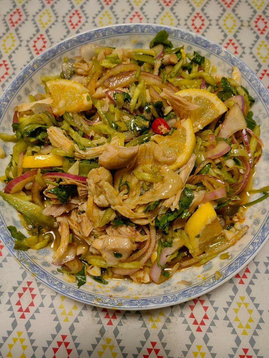 ㊙️酸辣开胃的柠檬手撕鸡腿肉！好吃不胖