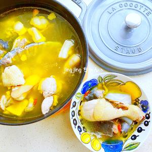 甲鱼土鸡汤▎铸铁锅的做法 步骤7