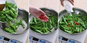 蒜香荷兰豆的做法 步骤3