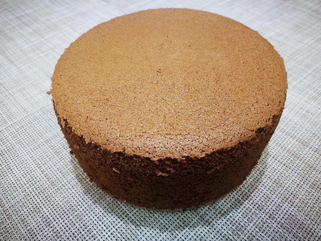 6寸可可戚风（内附8寸5蛋配方）