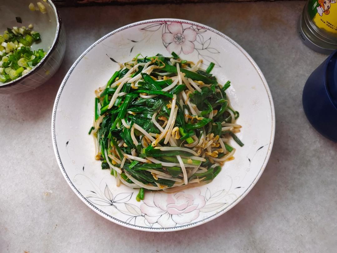 韭菜炒豆芽