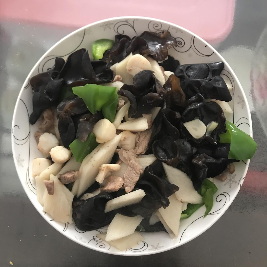 山药炒木耳