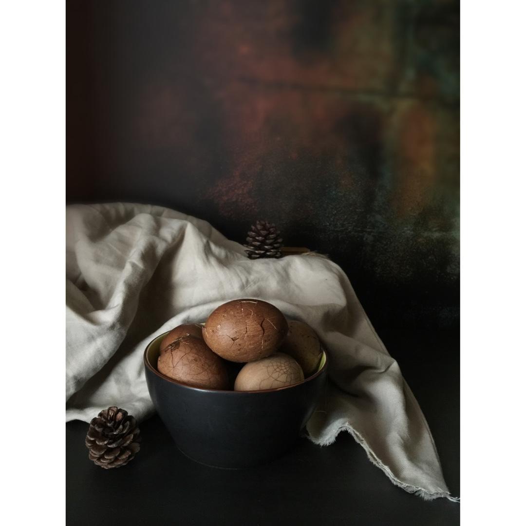 用酒酿煮的五香茶叶蛋