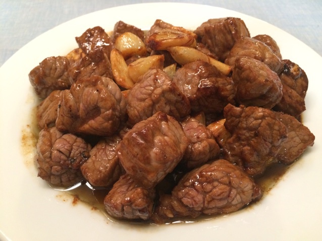 黑蒜子牛肉粒