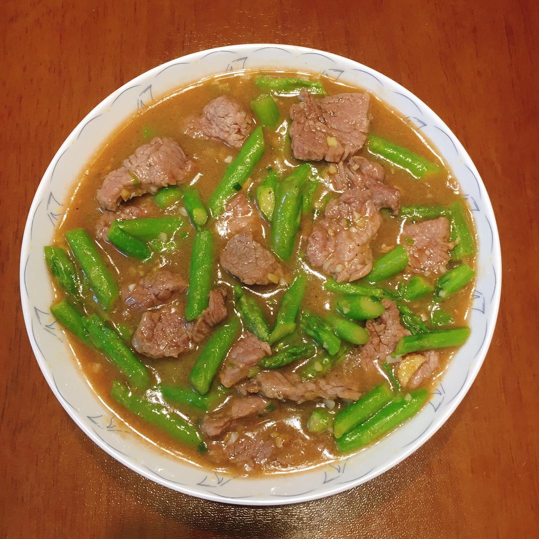 【曼食慢语】蚝油芦笋牛肉粒