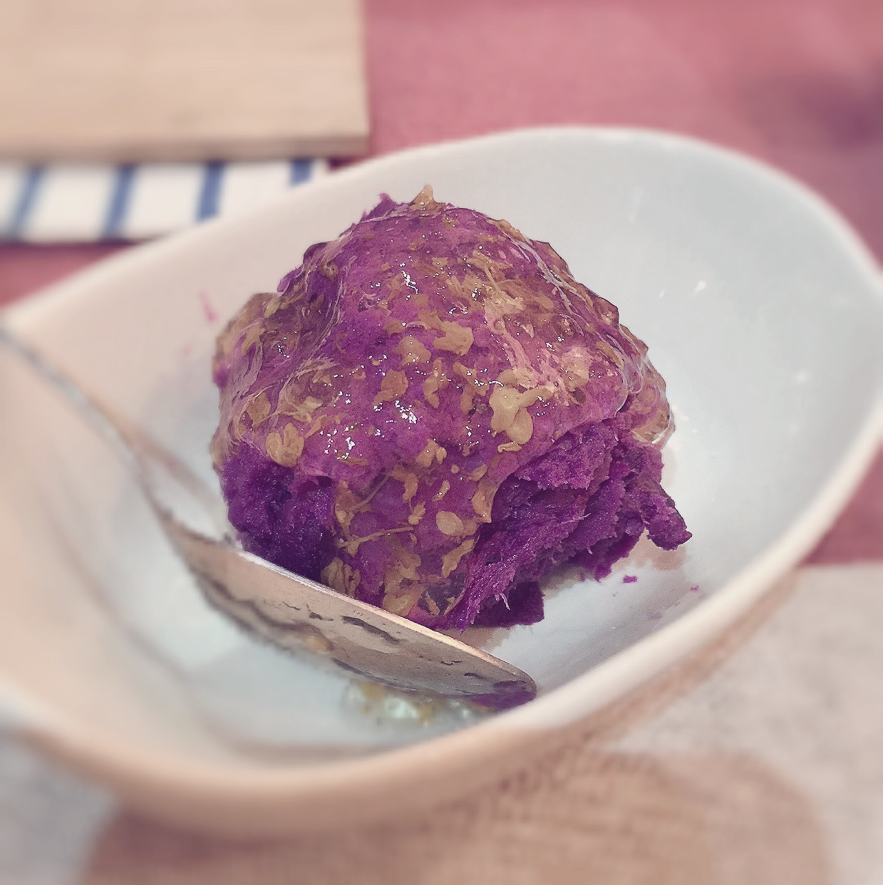 蜂蜜桂花紫薯冻