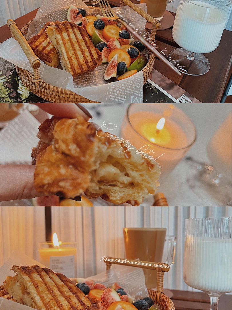 香蕉泥花生酱三明治（我的食欲稳定器）| 健康·三餐
