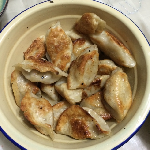 煎饺子