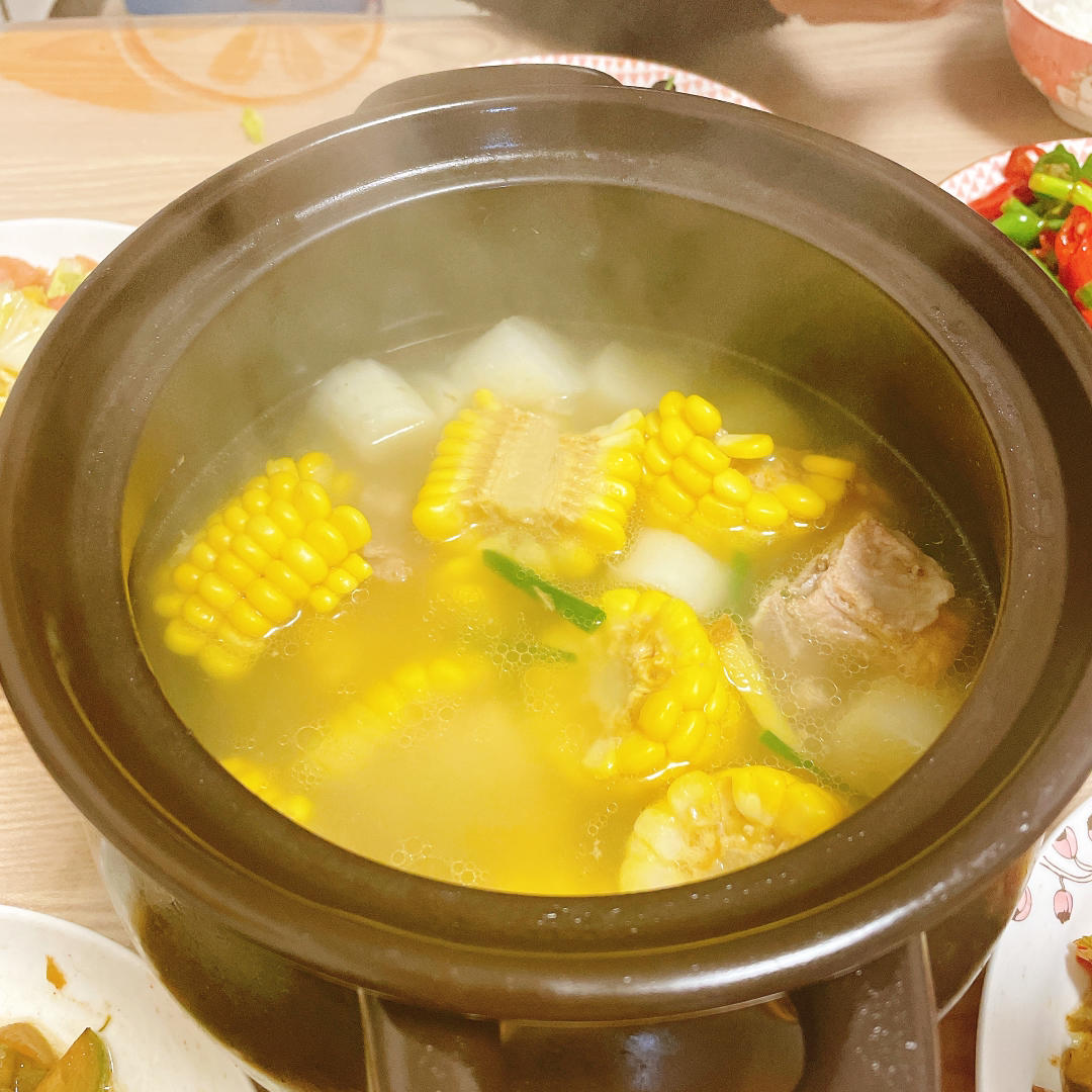 山药玉米排骨汤