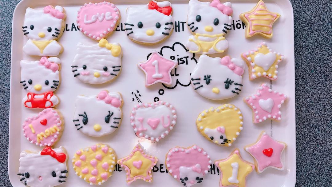 Royal Icing 皇室糖霜饼干 宝宝满月回礼