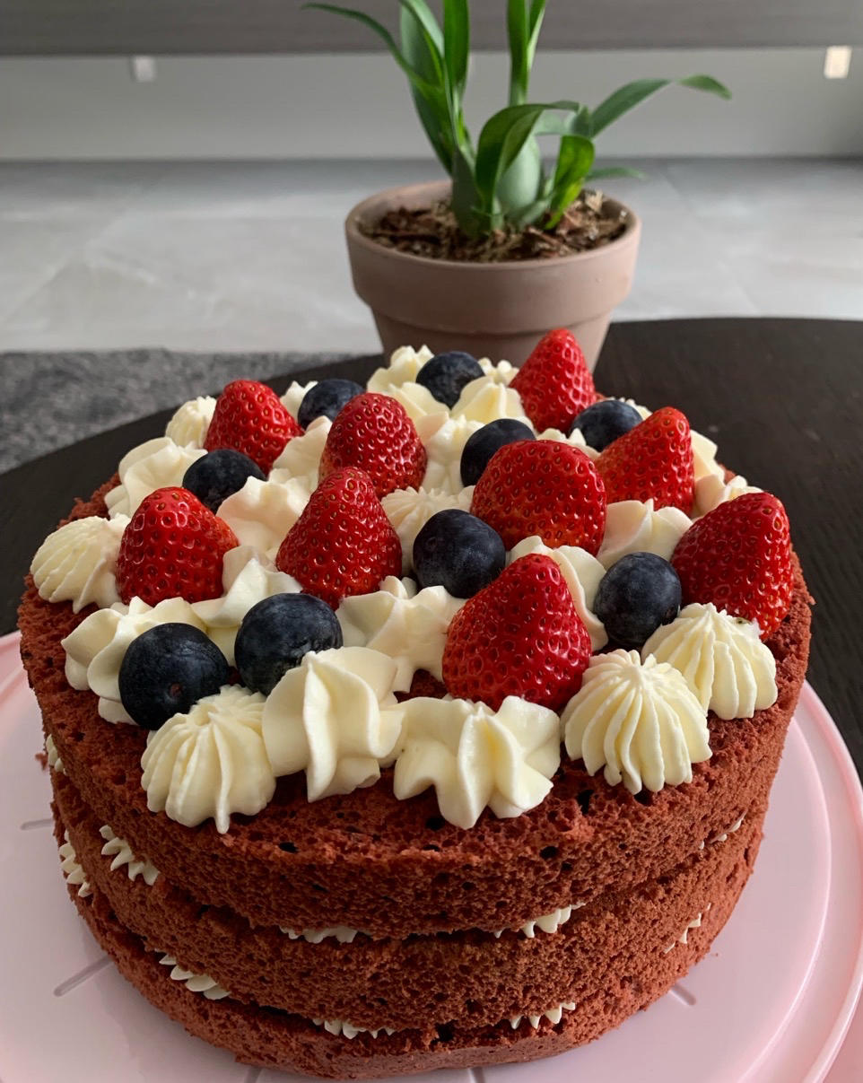 红丝绒蛋糕 | 无需抹面无添加