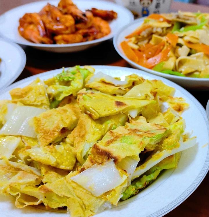 老爸传授的简单好吃的白菜饼