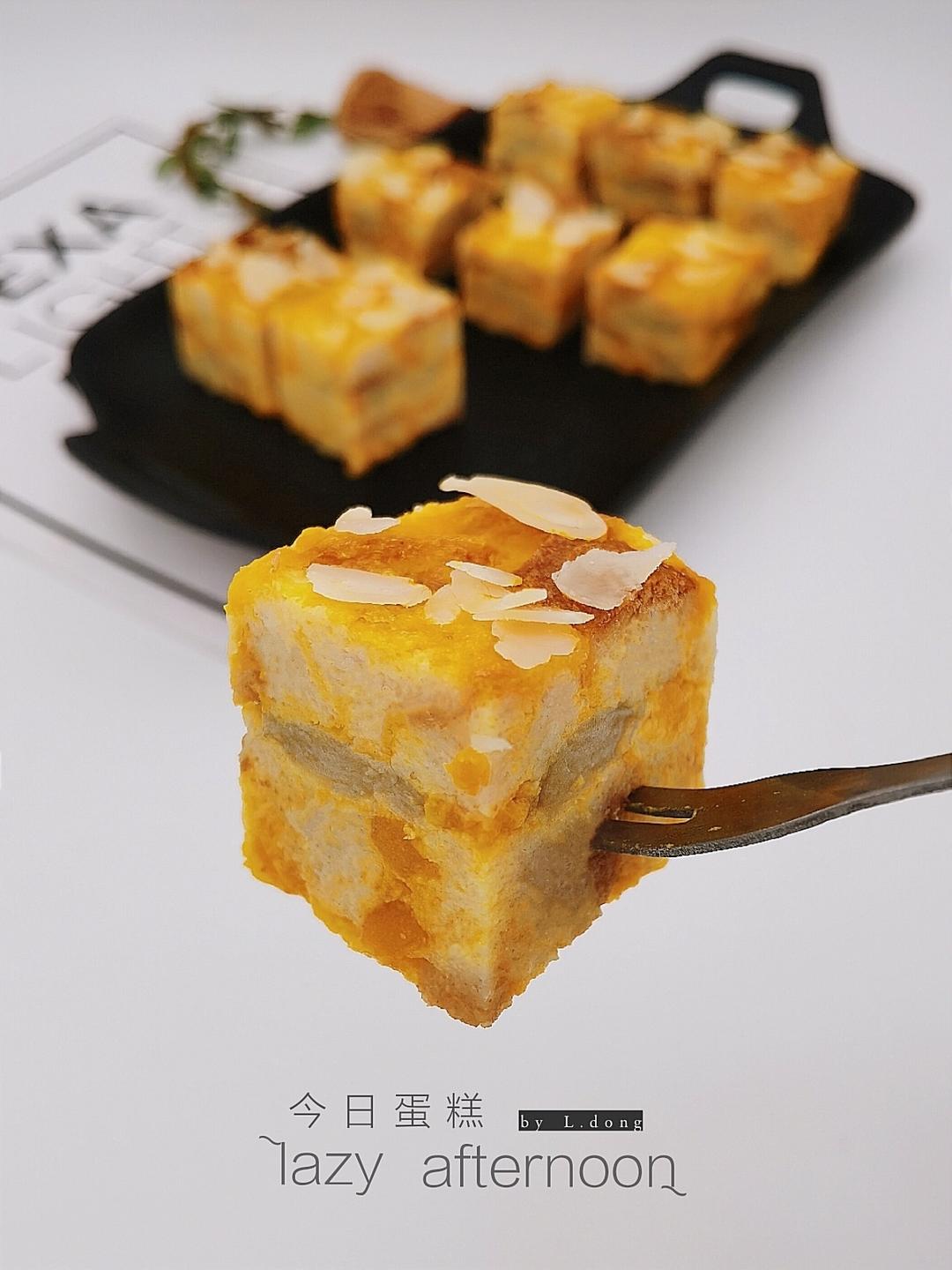 减脂餐🎃微波炉版🔥全麦吐司•南瓜蛋糕的做法