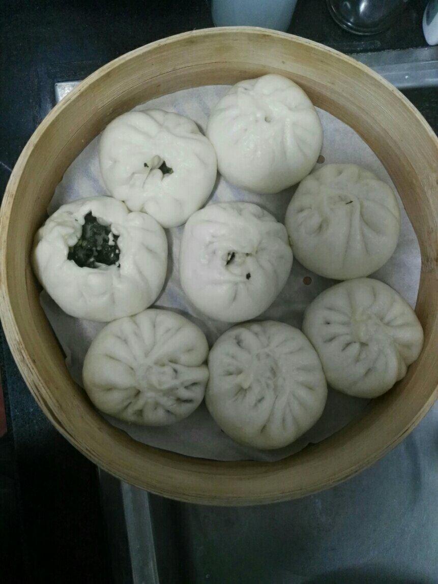 虾皮小白菜素包子