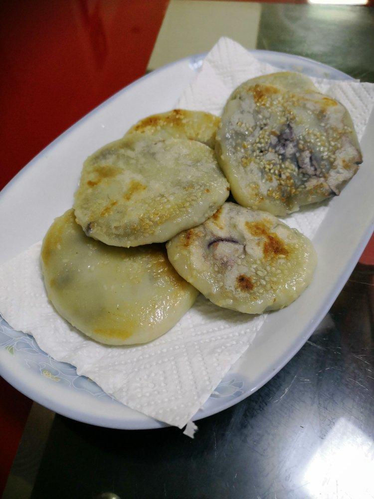 软糯香甜❗️平底锅奶香紫薯糯米饼