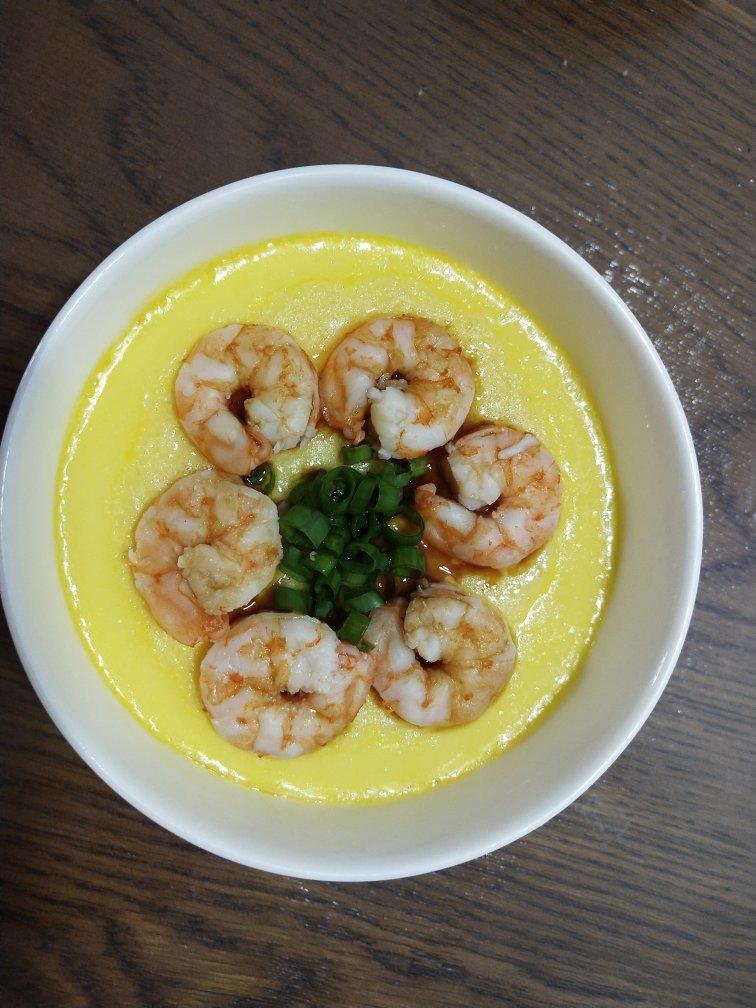 虾仁豆腐蒸水蛋