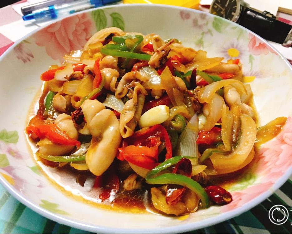 青椒洋葱爆炒墨鱼仔