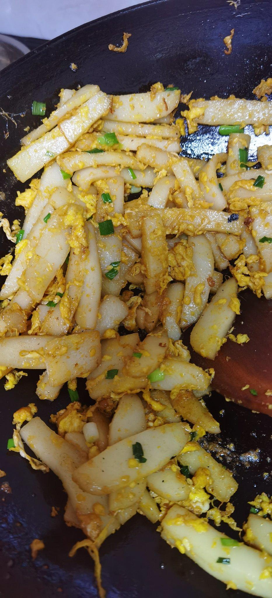 鸡蛋炒年糕