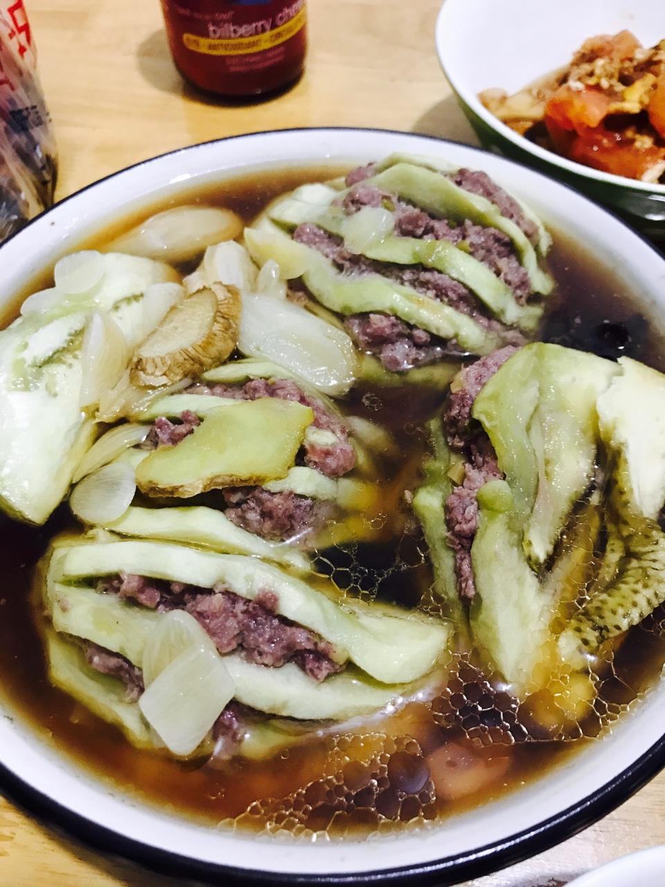 蒸茄盒【北鼎蒸炖锅食谱】