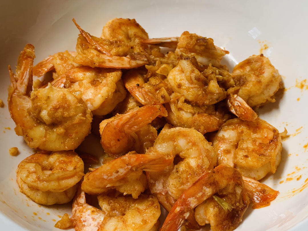 蒜香黄油虾『蒜香虾仁』炒虾仁  生酮