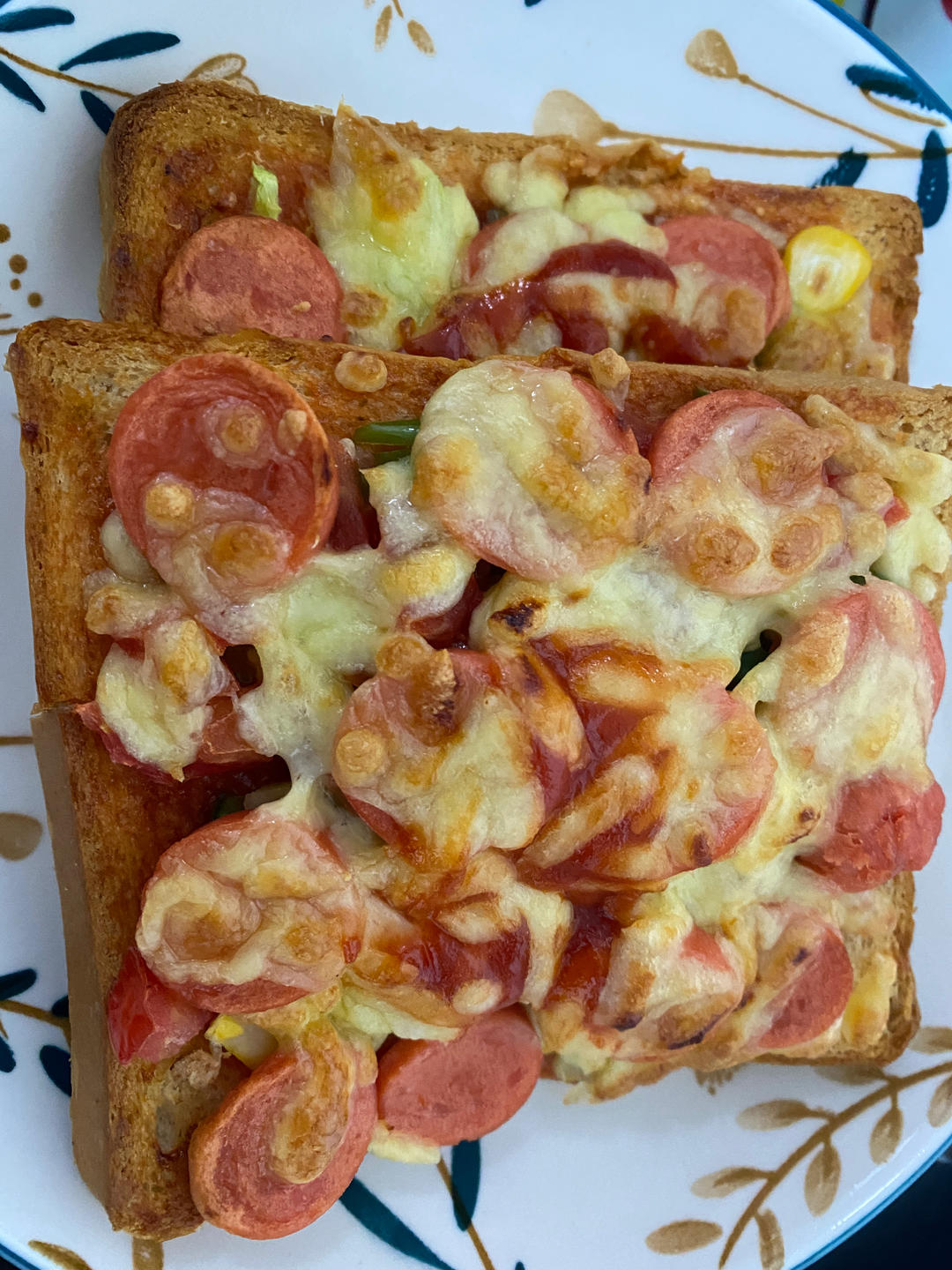 超好吃面包披萨🍕