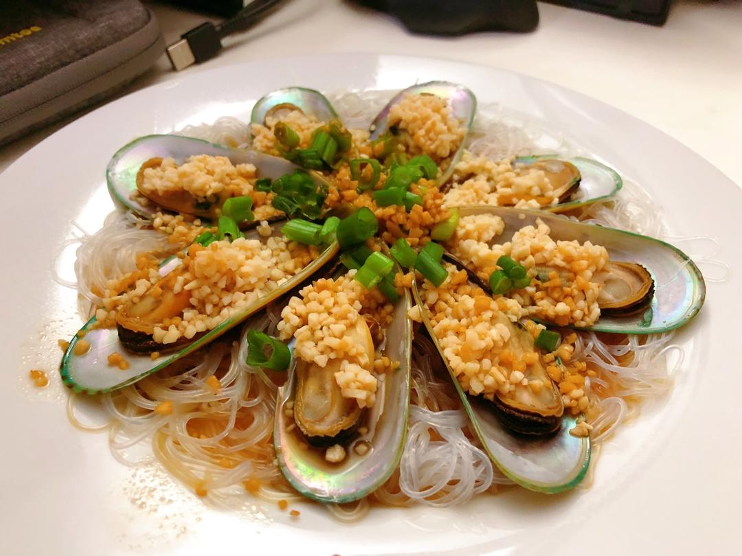 不是早晨八九点做的粉丝蒜蓉蒸青口螺