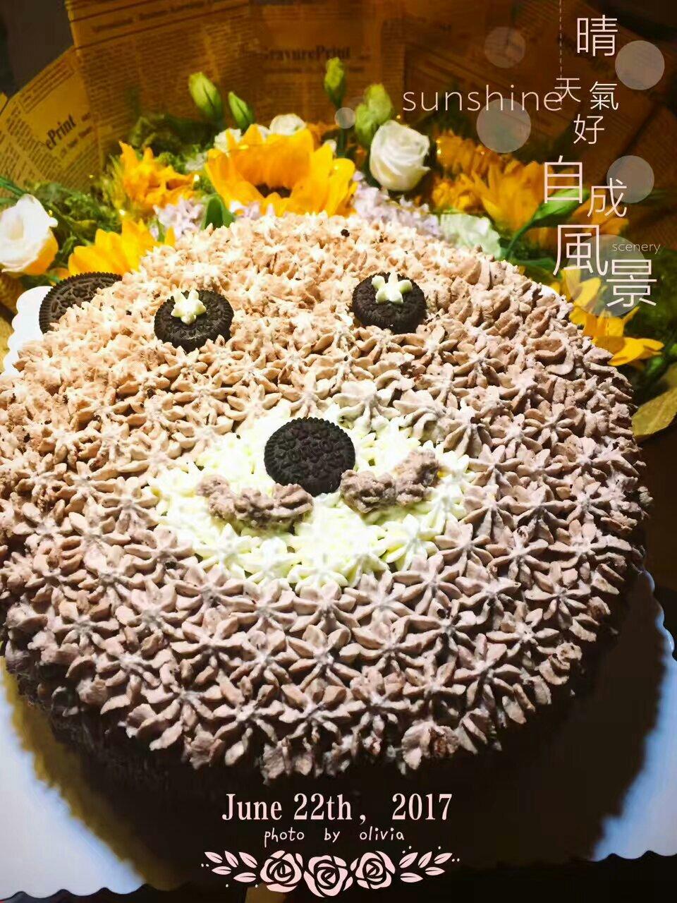 小熊生日蛋糕