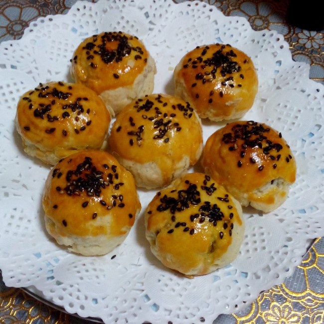 素油版酥皮鲜肉月饼，更健康