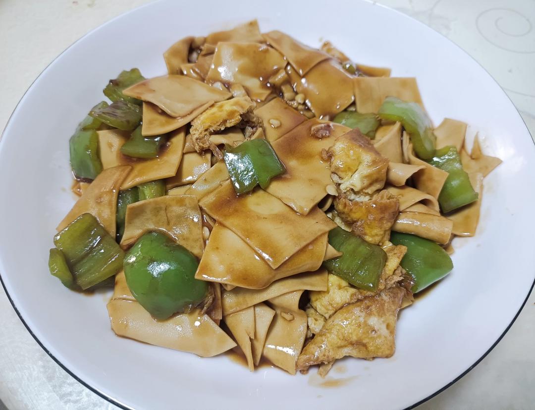 尖椒炒豆皮➕灵魂汤汁