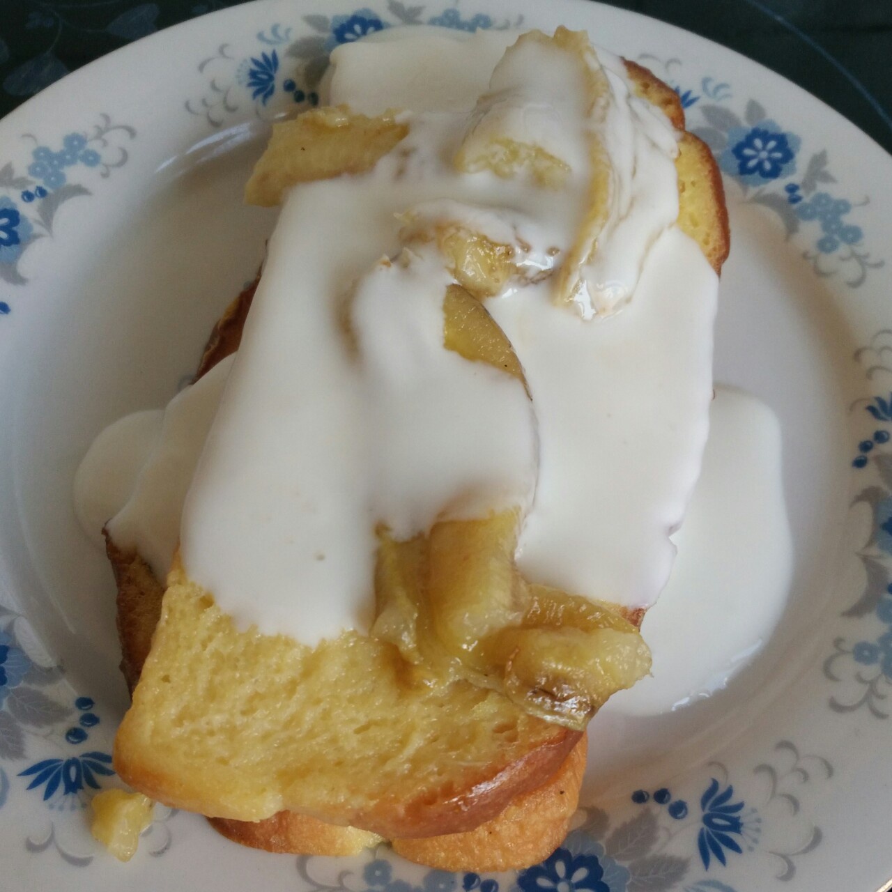 香蕉牛奶煎吐司