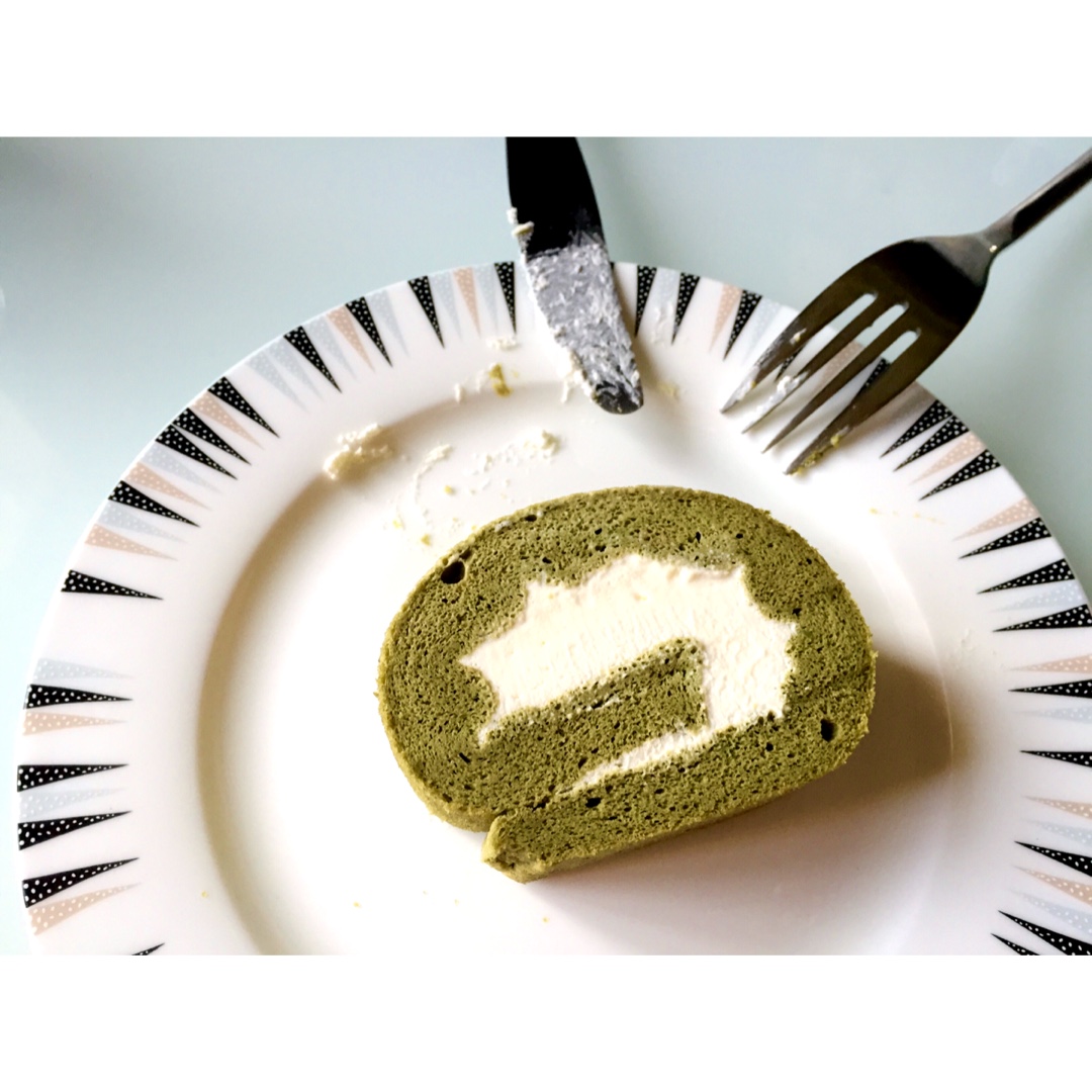 抹茶蜜豆蛋糕卷