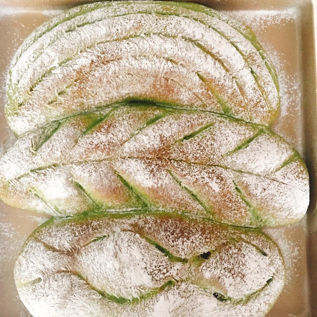 比原麦山丘还好吃的【抹茶麻薯古早味面包】肉松红豆沙