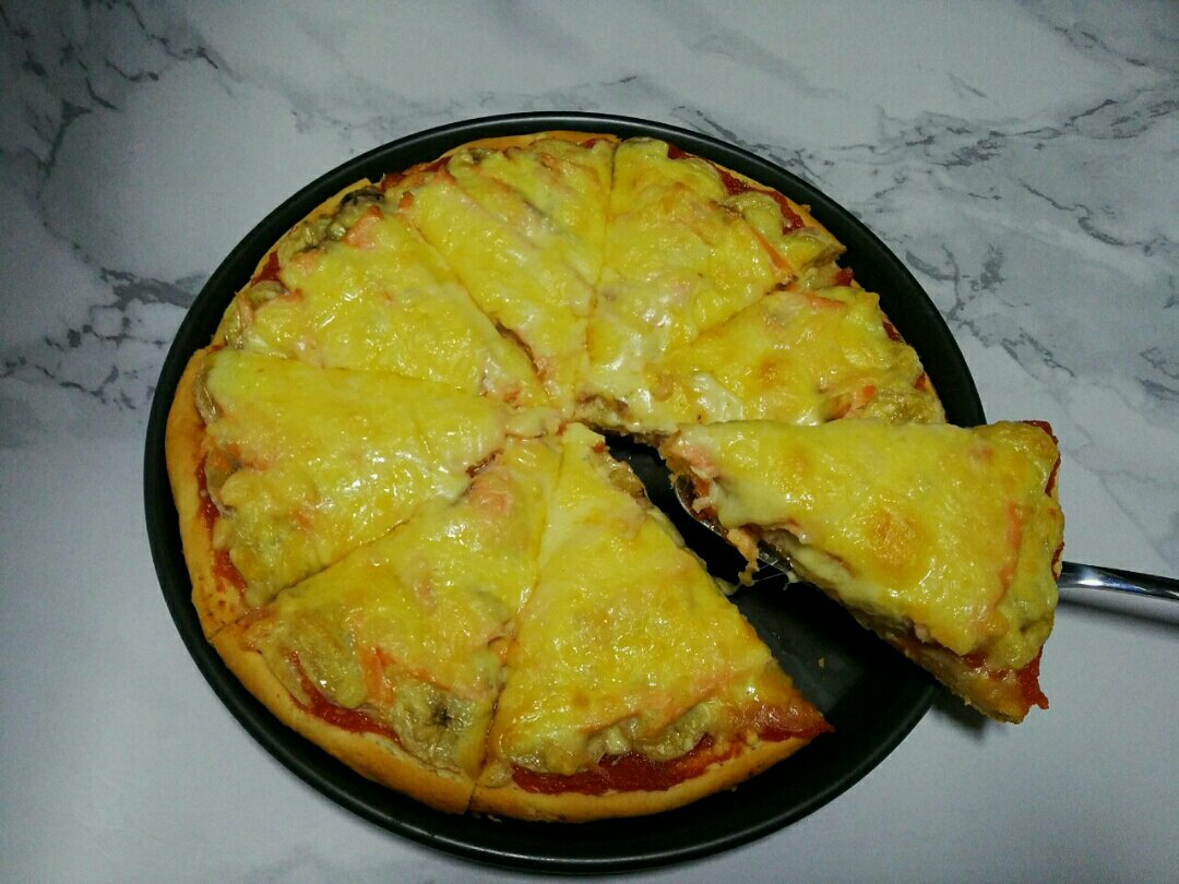 大西洋珍鲑pizza(三文鱼pizza)