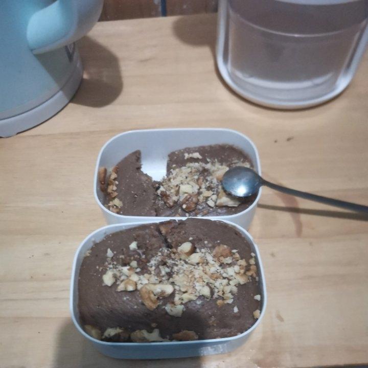 微波炉2分钟完成低卡布朗尼蛋糕