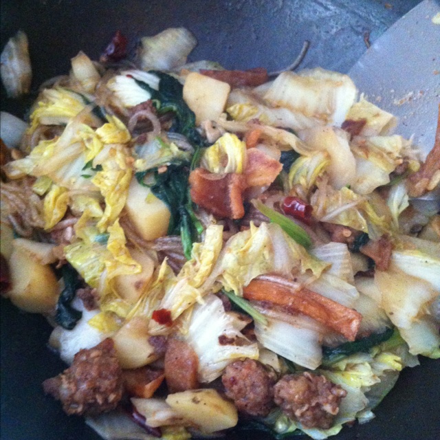 猪肉白菜炖粉条