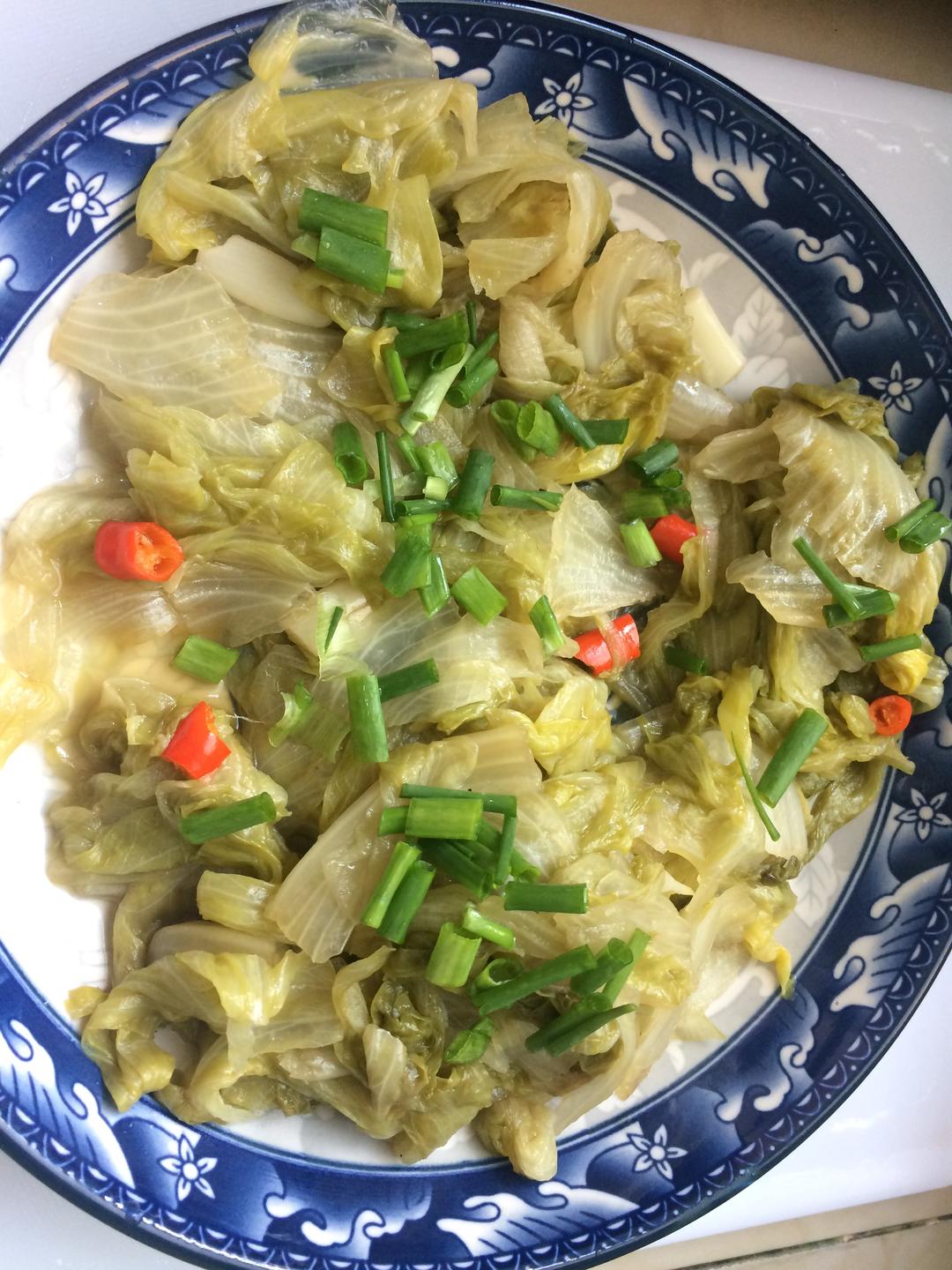 酸辣手撕包菜的做法