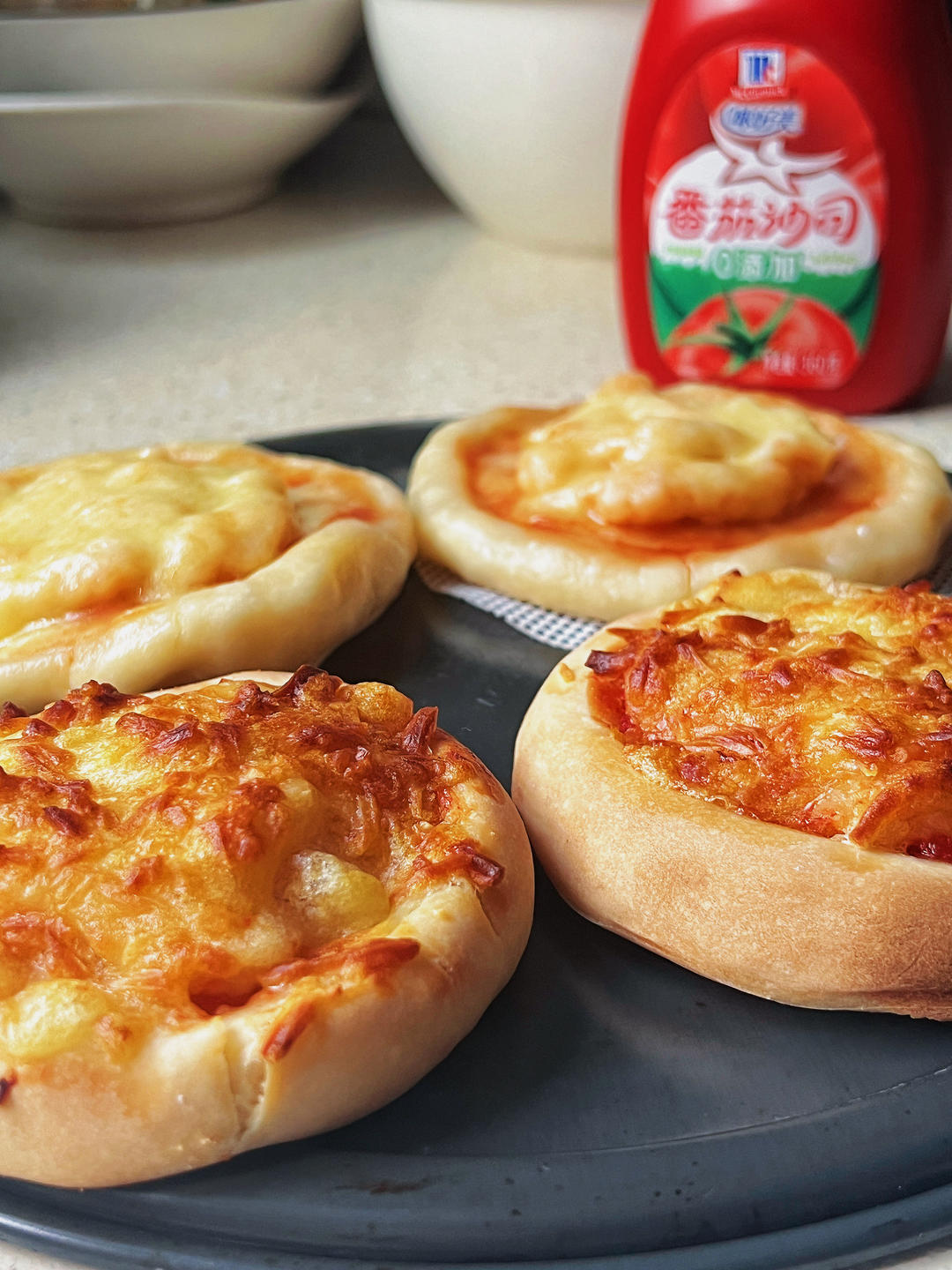 可蒸可烤的牛奶馒头披萨的做法