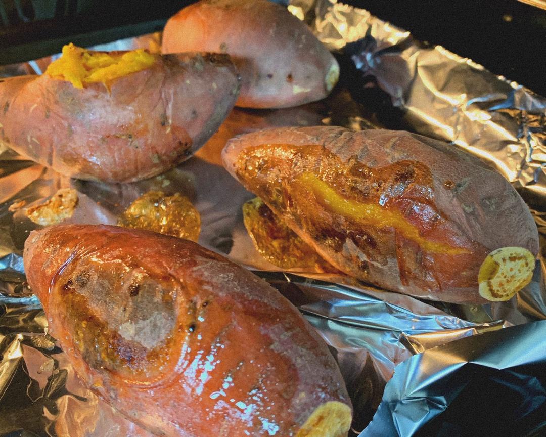 烤地瓜（烤箱）的做法