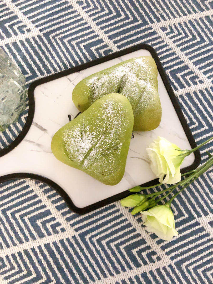 抹茶芋泥麻薯软欧包🍃夏日小清新