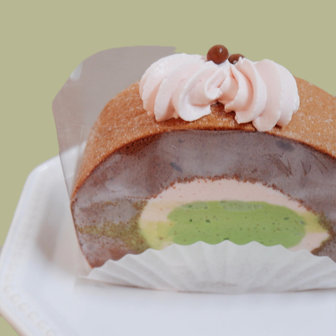 可可蛋糕卷🍰巧克力香缇奶油夹心