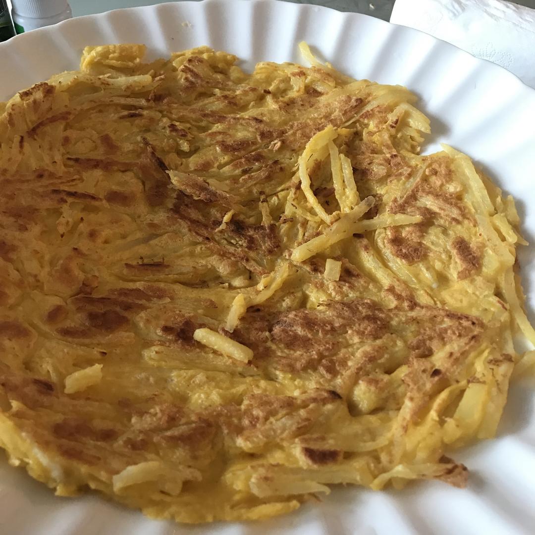 土豆丝鸡蛋饼