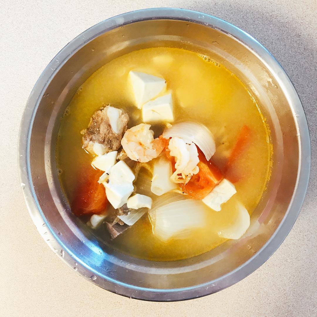 三鲜豆腐汤！