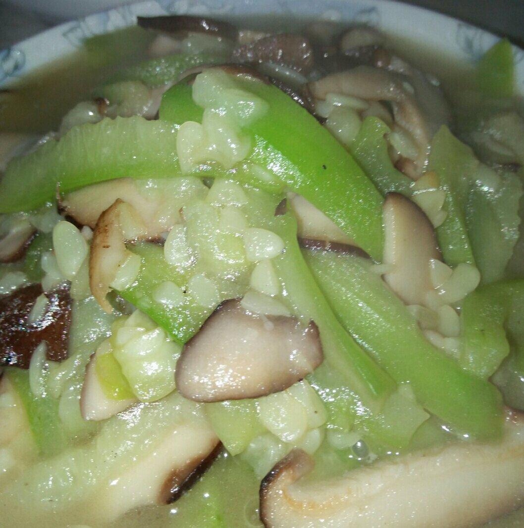 香菇炒丝瓜 超级好吃
