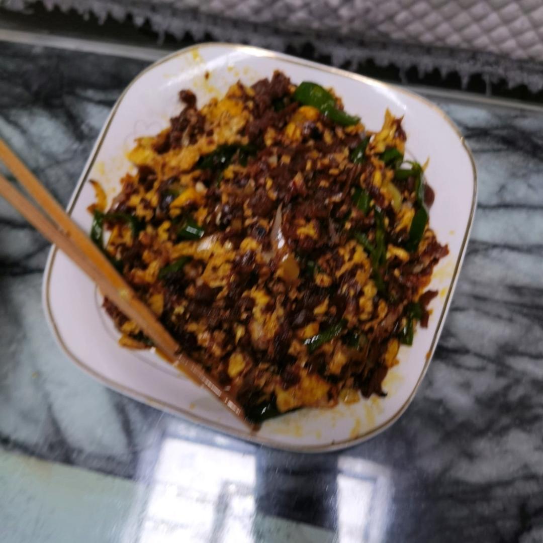 鸡蛋炒外婆菜(下饭菜)